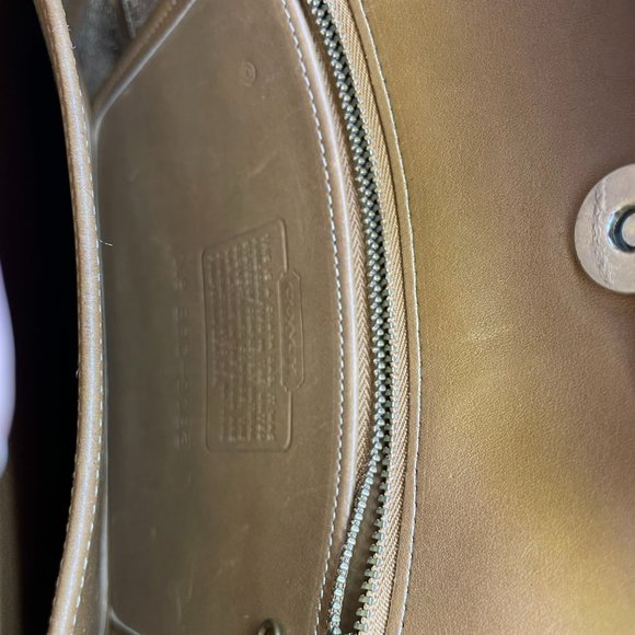 Coach 9083 vintage legacy bucket bag shoulder purse light tan leather brown - Picture 7 of 12